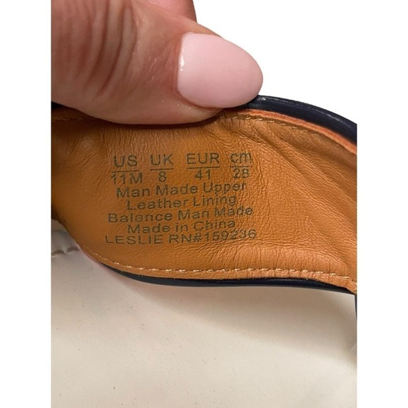 J Mclaughlin Leslie Flip Flop Thong Sandals White Black Size 11 M Flats - Picture 7 of 8